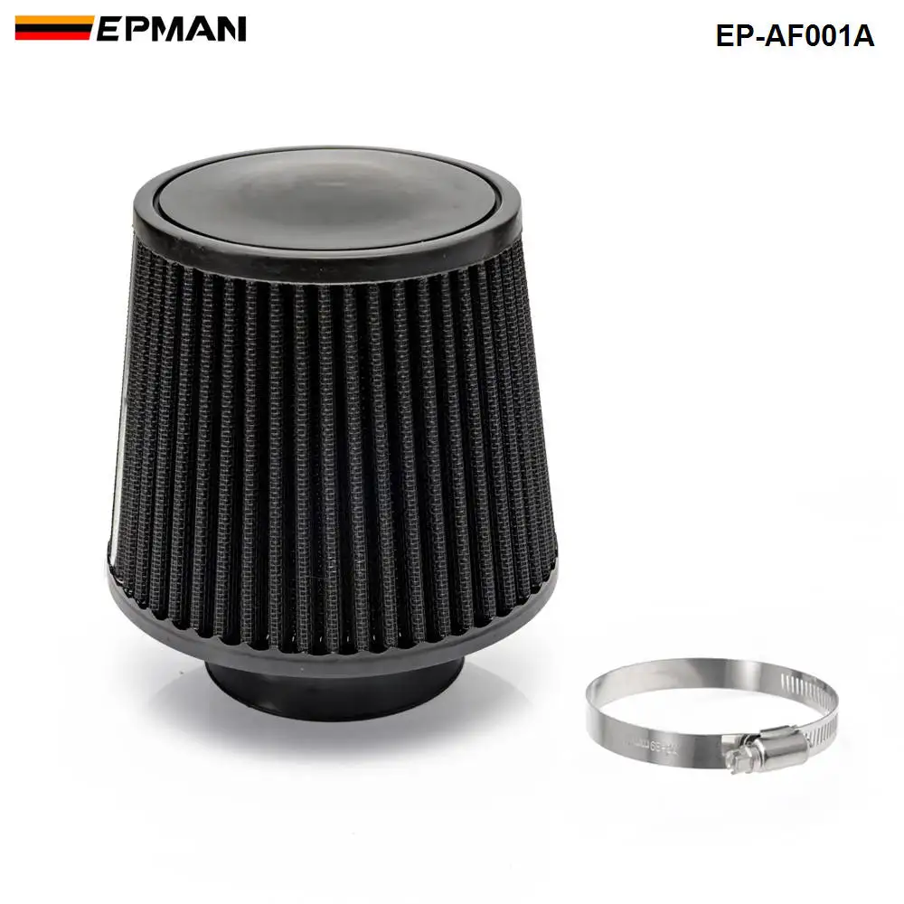 BLUE UNIVERSAL 3.5/" 89mm FLANGE CONE AIR FILTER FOR FORD AIR INTAKE+PIPE