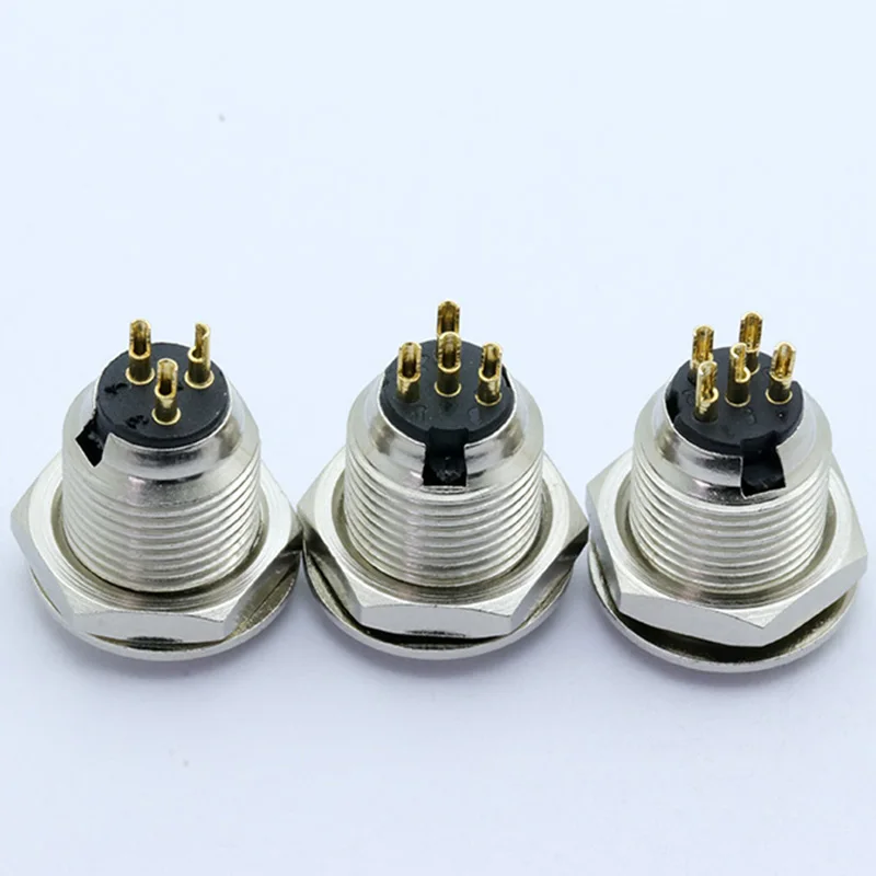10 шт. мини XLR 3 4 5 Pin папа Шасси Панель Разъем маленький Аудио Микрофон разъем для