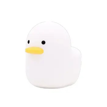 

Cute Duck Night Light Mini LED Mood Night Lamp Cartoon Toy Intelligence Development White Light For Baby Bedroom