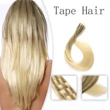 Best Price Vlasy 20'' Double Drawn Skin Weft Hair Extensions Brown Mix Blonde Remy Glue on Hair Extensions Milkshake Balayage Color 2.5g/pc