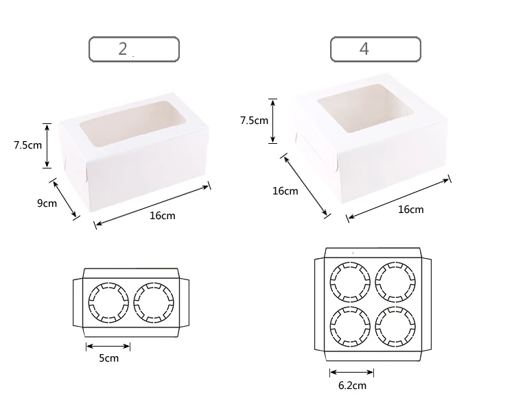5 шт крафт-бумага коробка торт окно подарочная бумага упаковка Свадебная вечеринка коричневый белый для муссов и десертов кекс коробка 12 стаканов торт держатель