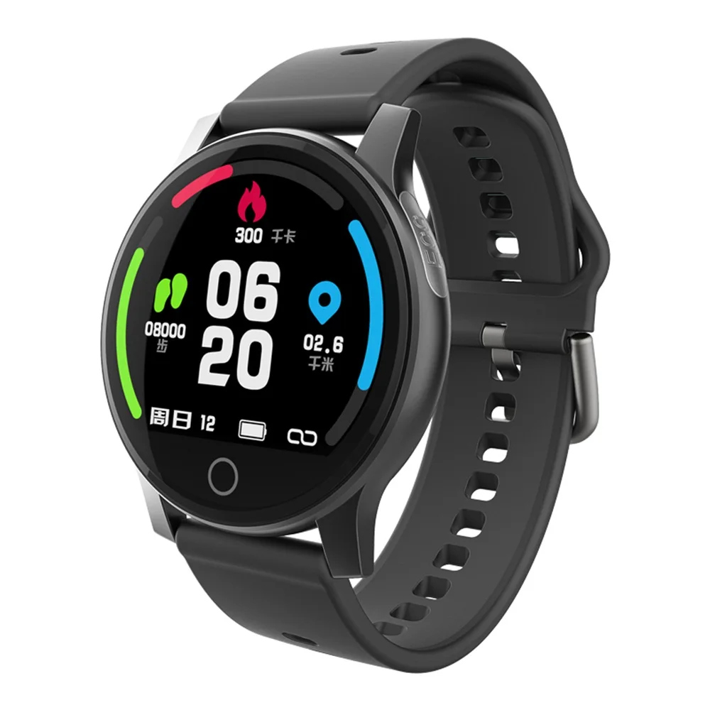 Black black silicone Смарт-часы для мужчин и женщин ЭКГ PPG HRV кардио кровяное давление монитор сердечного ритма Smartwatch Android ios фитнес-браслет спортивные часы - Цвет: Black black silicone