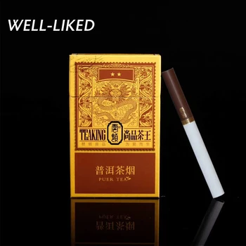 

2020 High Quality Pu'er Tea Cigarette Healthy Tobacco Thick Tea Herbal Cigarettes No Nicotine & Tobacco Lung To Quit Smoking
