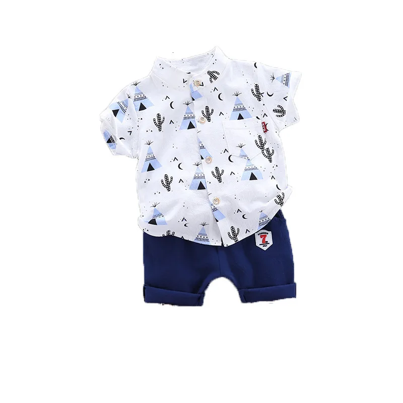 

New Baby Boy Girl Outing Clothes Toddler Summer Children Cartoon Print Turtleneck T Shirt Pants 2Pcs/sets Infant Kids Tracksuits