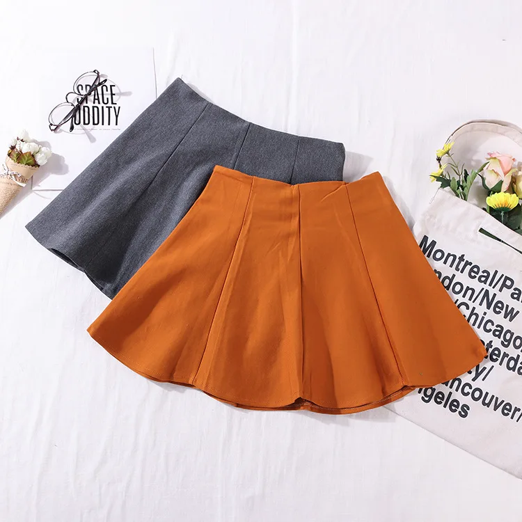

Special Offer WOMEN'S Dress Processing Spring High-waisted Slimming Short Skirt Children A- line Skirt Versatile CHIC Skirt