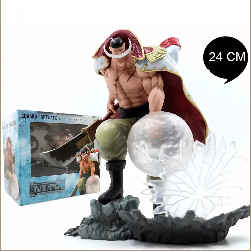 

24 CM One Piece Action Figure WHITE BEARD Pirates Edward Newgate PVC Onepiece SCultures the TAG team Anime Figure Toys Japanese