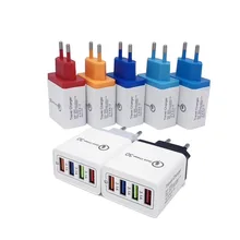 CARPRIE 4 порта Быстрая зарядка QC 3,0 usb-хаб высококачественный ПК огнестойкий материал настенное зарядное устройство А адаптер питания штепсельная вилка европейского стандарта США