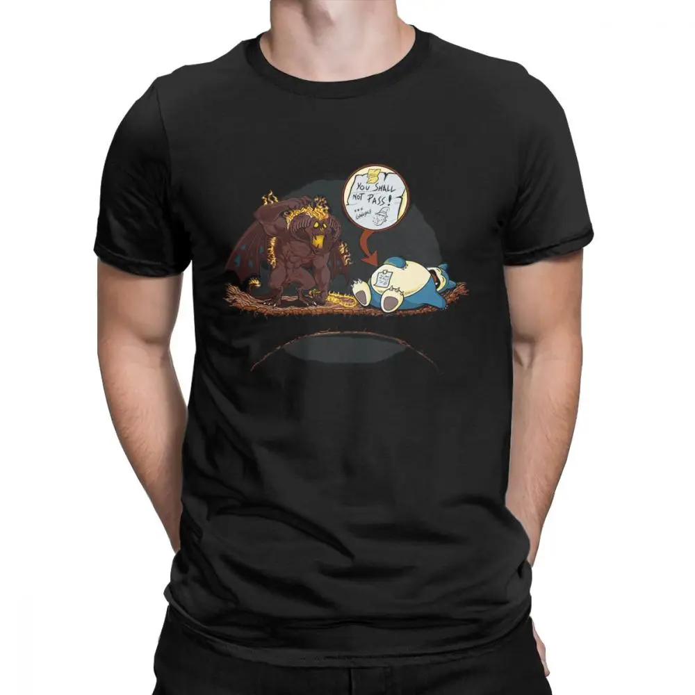 Новинка не сегодня футболки мужские пять минут Snorlax Покемон футболка аниме мужские хлопковые футболки с короткими рукавами ЛУЧШАЯ ПОДАРОЧНАЯ одежда - Цвет: LOST IN MEMORY