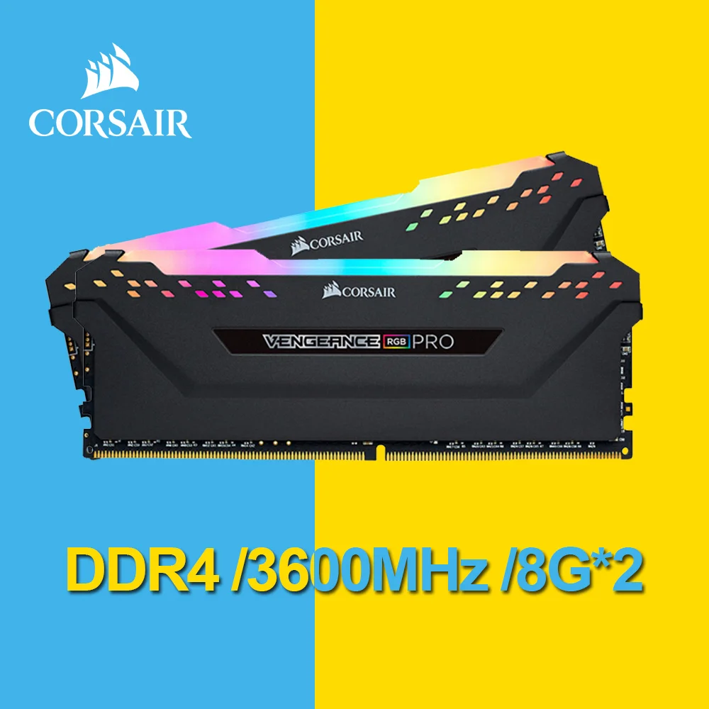 Corsair Vengeance RGB Pro 16GB (2x8GB) DDR4 3600 (PC4 28800) C18 модуль памяти для настольного