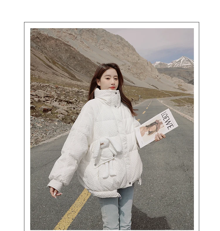 羽毛ジャケットの女性2020冬服の新商品は韓国版のファッションにぴったりです 2020冬の綿の服の女性の短いタイプの韓国版の修身