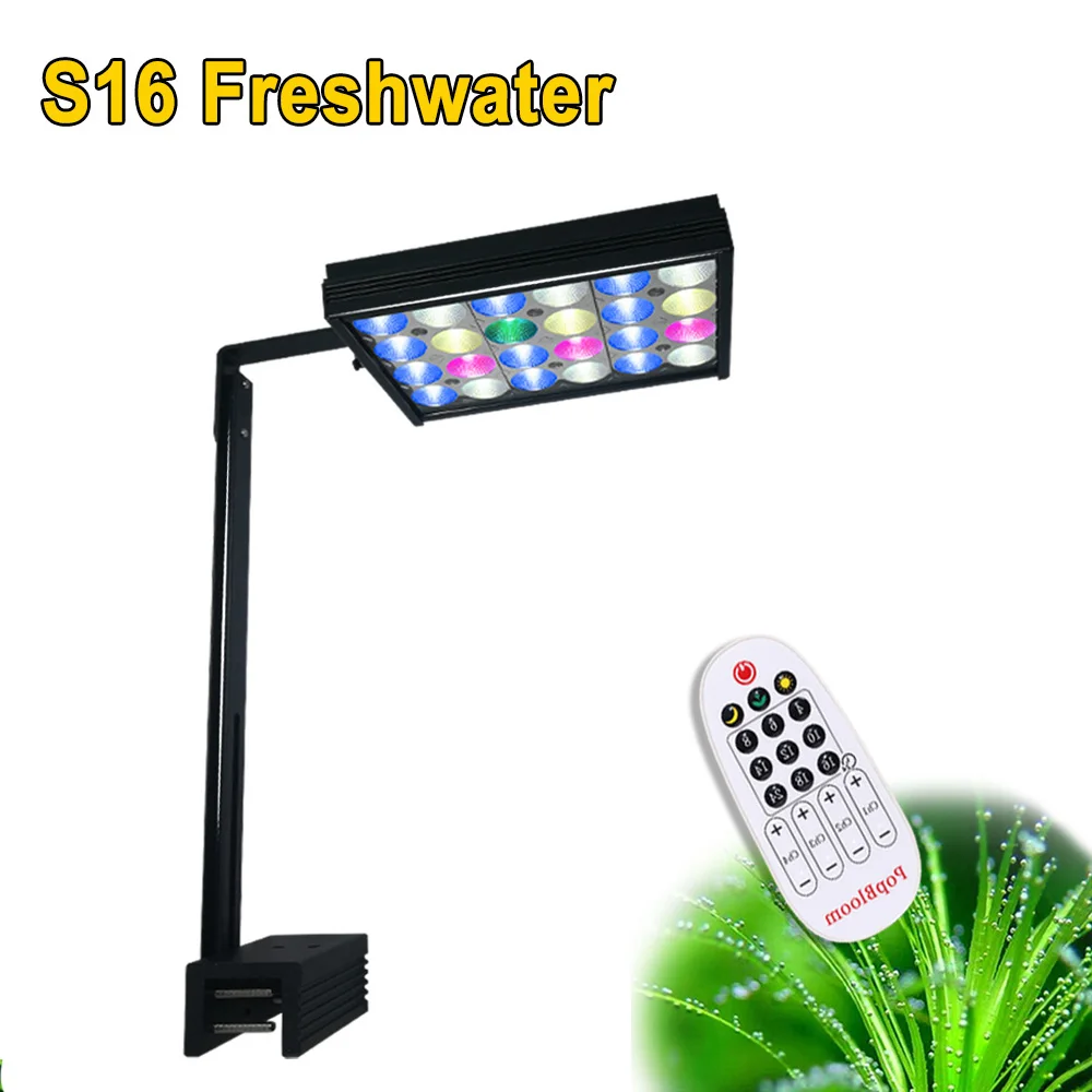 DSunY Led Aquarium Light Full Spectrum for Freshwater Plants Aquarium Lighting Led Fish Tank Timer Remote Control Shannon16
