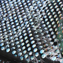 Стекло Серебро лопнет трещина кожа морщин Ткань, лазерная точка пальто Одежда Ткань высокого класса Креативная одежда ткань