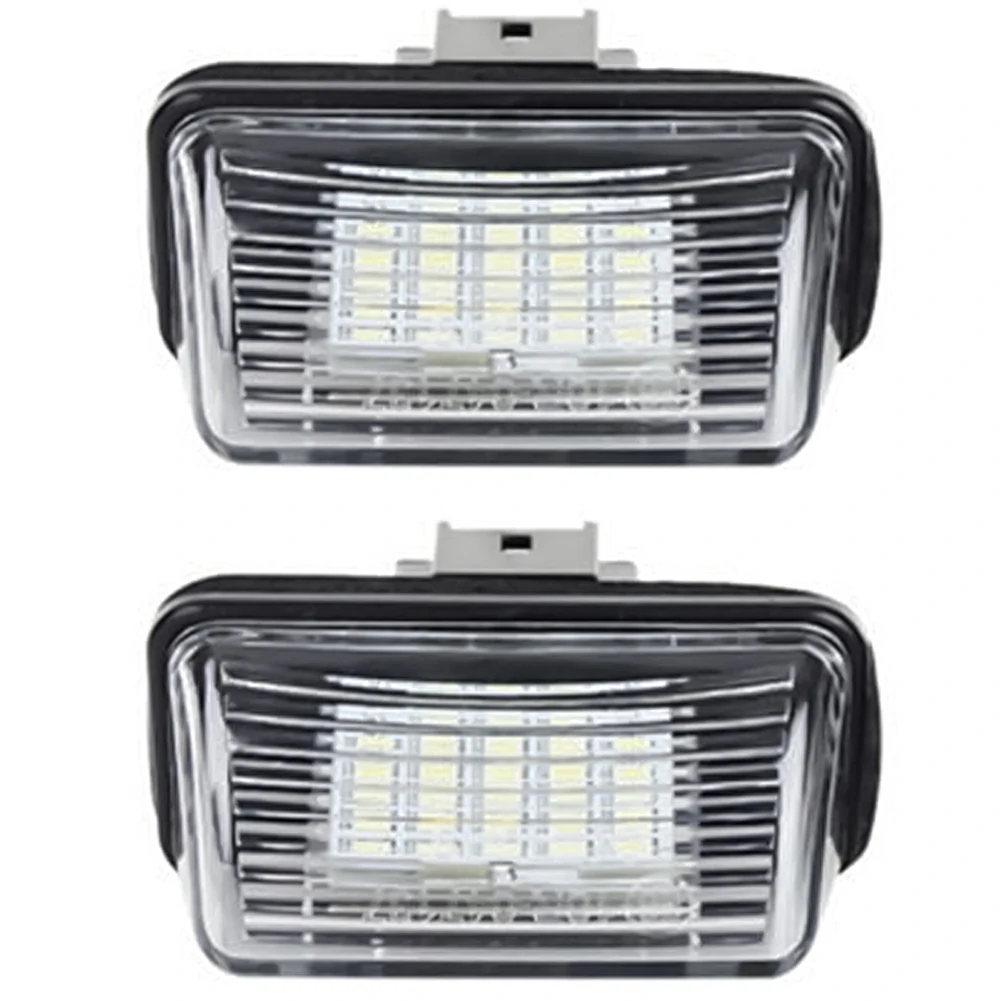 2Pcs 18-LED SMD Car License Plate Light Lamp for P-eugeot 206 Citroen C3 C4 C5 carros наклейки на авто автотовары Accessories