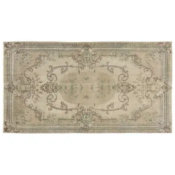 

Handmade Natural Vintage Turkish Area Rug 113x211 Cm-3'8''X6'11''