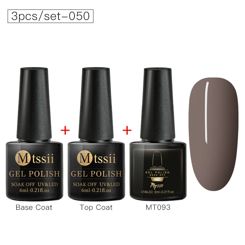 3 шт./лот Цвет УФ-гель для ногтей Полупостоянный верхний слой гель лак для ногтей замочить от ногтей УФ ногти гель лак верхнее Базовое покрытие лак - Цвет: DZH06704