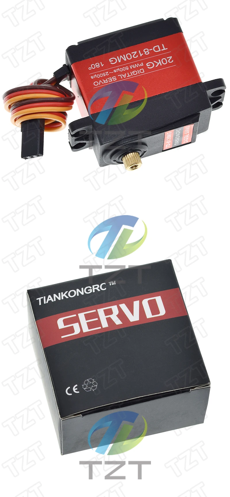 GREATZT TD-8120MG Wasserdichtes Metallgetriebe-Digitalservo mit 20 kg hohem Drehmoment 180 Winkel für ferngesteuertes Auto-Modellfahrzeug – Detail 7