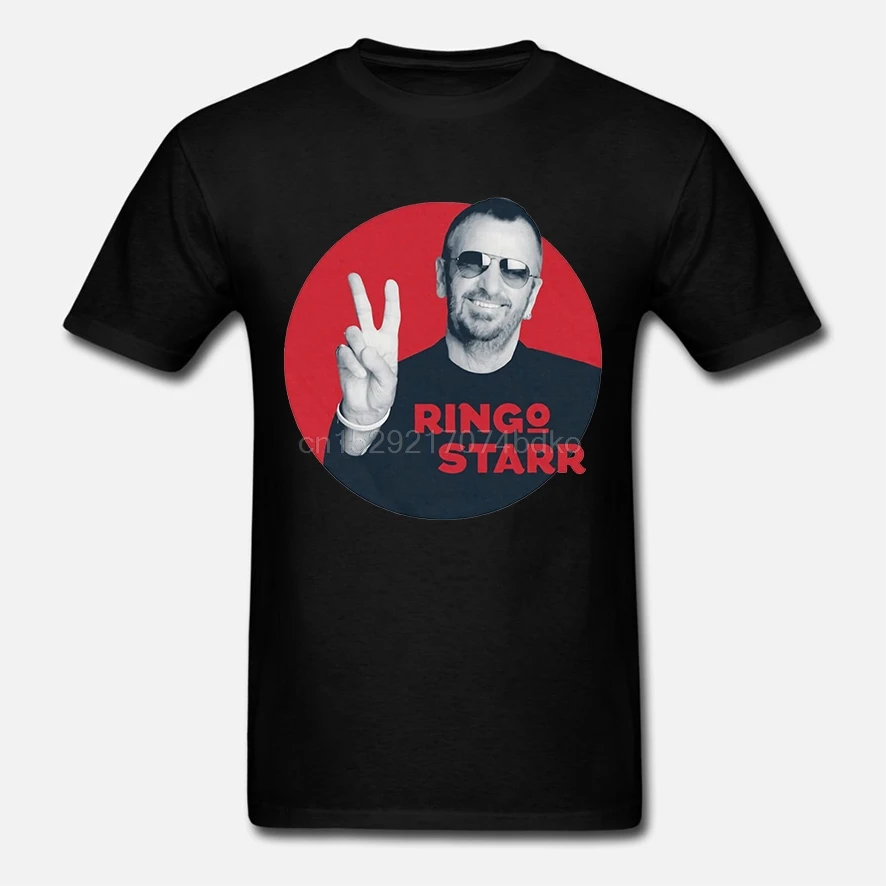 Ringo Starr красный круг футболка стоп и запах розы взрыва от вашего|Футболки| |