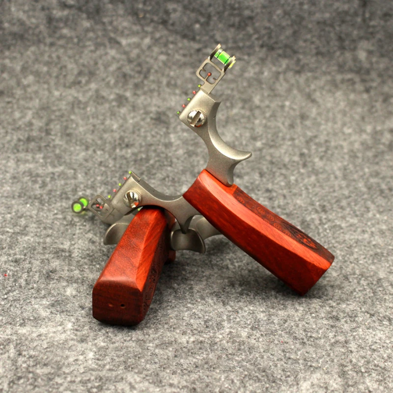 Powrful Slingshot Flat Rubber Band Hunting Stainless Steel Head Catapult With Wood Handle Sling shot Shooting 2019 New | Спорт и