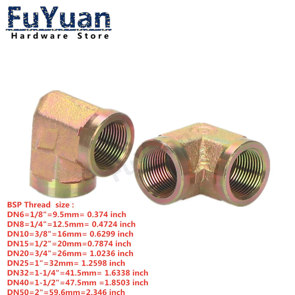 1PCS High Pressure Hydraulic Oil Tubing Transition Fittings elbow 1/8\