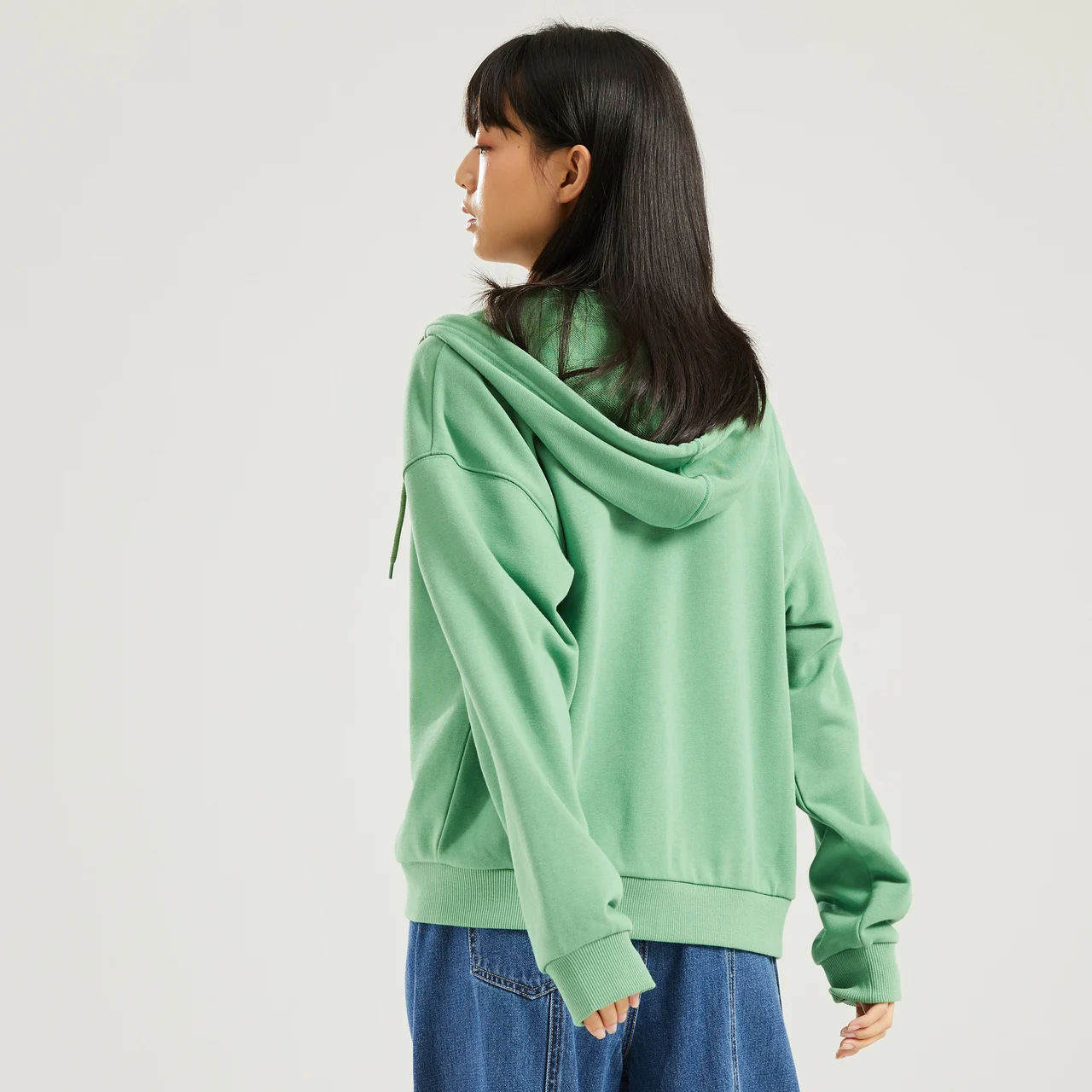 Metersbonwe Spring Autumn Hoodie Loose Simple Women Coat Multicolor Leisure Students Knitting Solid Color Sports Jackets 224859