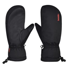 1 пара, портативные уличные водонепроницаемые теплые варежки с эластичным ремешком, зимние теплые утепленные лыжные перчатки для снегохода, походов, сноуборда