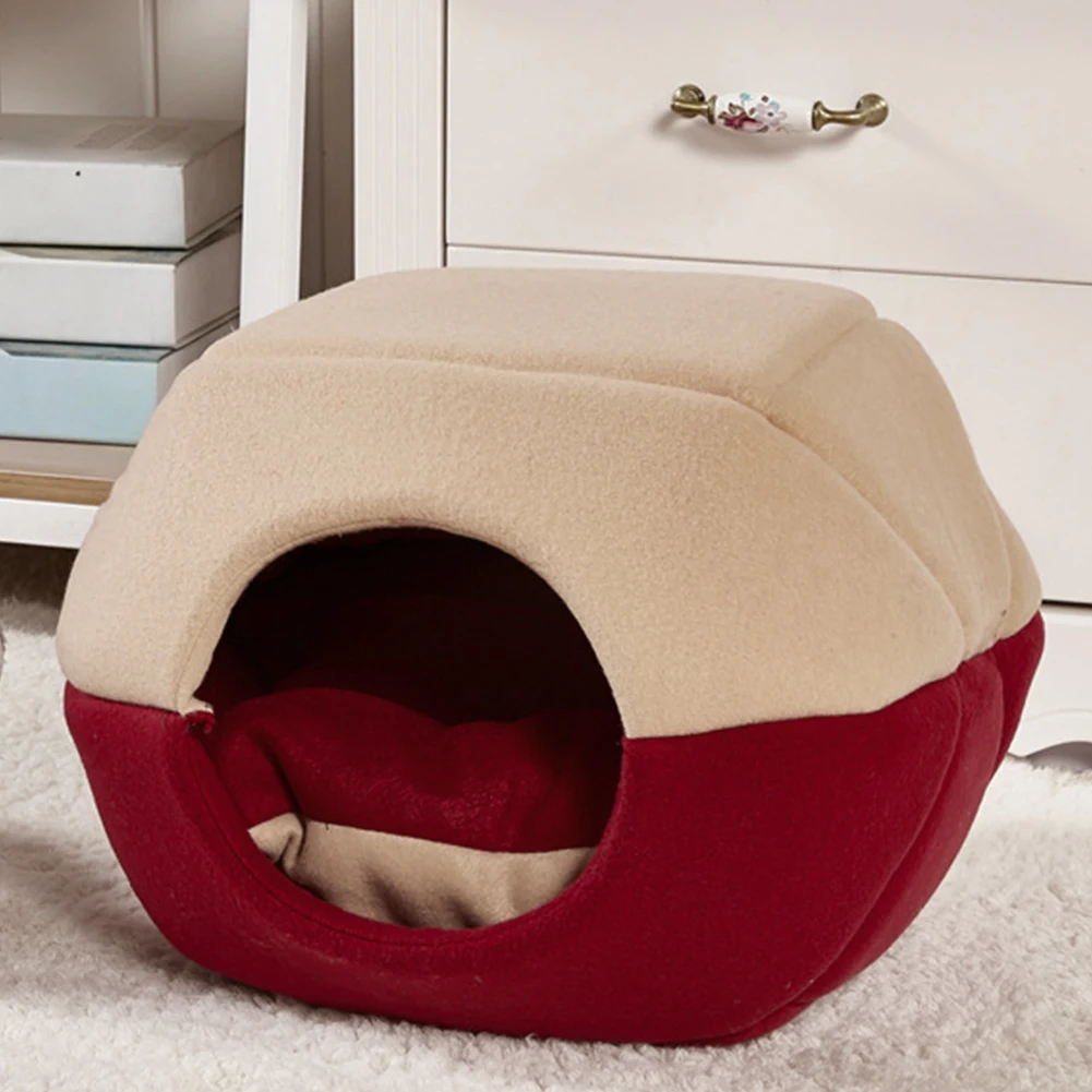 

Pet Bed Cat Sleeping Bag House Nest Dog Winter Warm Washable Lovely Cushion Soft Blanket Puppy Plush Mats