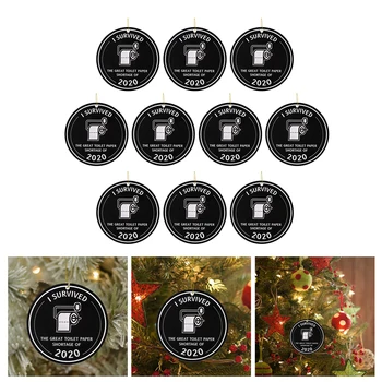 

CHRISTMAS TREE ORNAMENT CRISIS I SURVIVED THE GREAT TOILET PAPER SHORTAGE 3"
