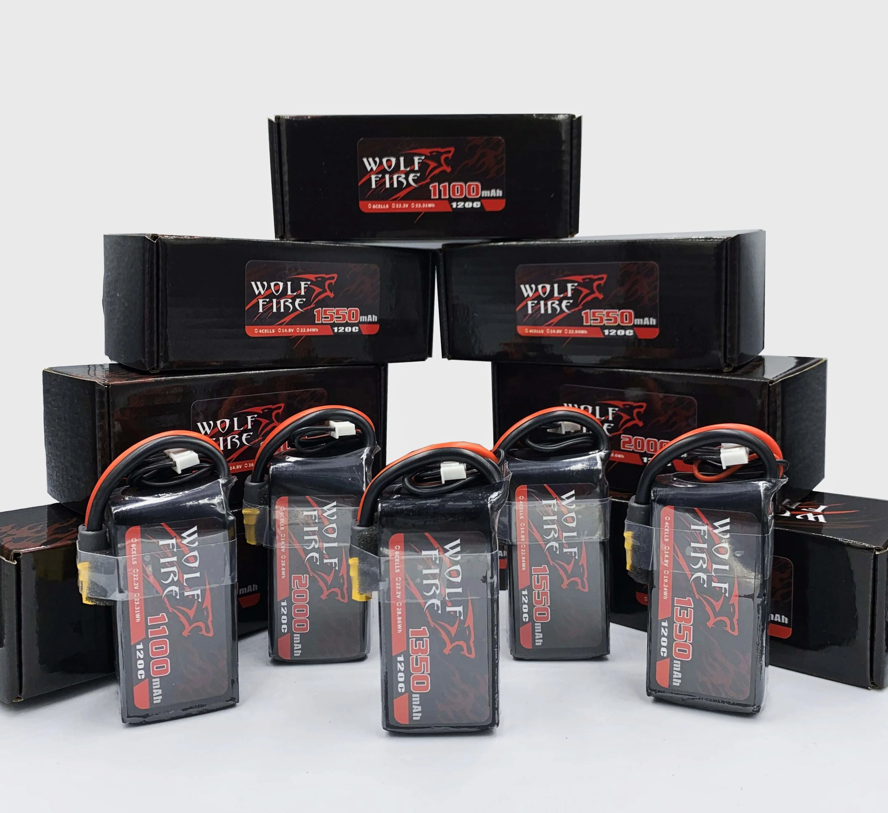WolfFire 450/650/850mAh 95C 4S 6S 4 2 V Lipo Battery XT30 Plug FPV Racing Drone RC Quad Tattu R-line | Игрушки и хобби