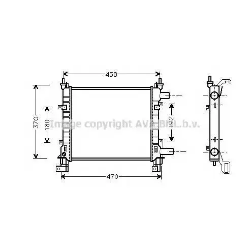 Радиатор FORD KA 1.0-1.3 96-08 AVA QUALITY COOLING FDA2260