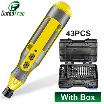 4.2V USB Cordless Electric Screwdriver Set Power Tool Household Combination Rechargeable Battery 1500mAh Mini Magnetic Bit