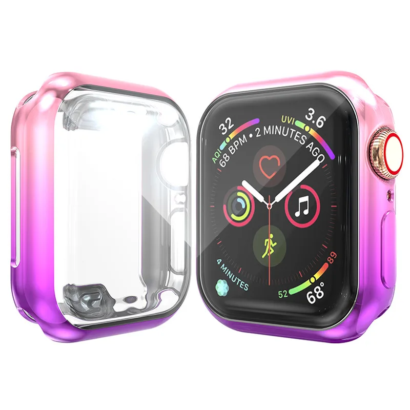 Ультра-тонкий чехол для Apple Watch Series 4/5 чехол 44 мм 40 мм по шкале Мооса Экран протектор для наручных часов iWatch серии 3/2/1, 42 мм, 38 мм, версия оболочки