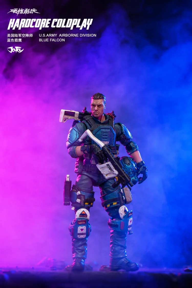 Новинка 1/18, JOYTOY, фигурка, высокая имитация, кукла, США, армия, дивизия ВДВ, голубой Сокол, солдат, фигурка, модель игрушка для мальчиков