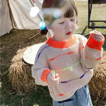 

Mihkalev Kids Autumn Winter Sweater For Children Pullover Sweater And Tops 2-7Year Children Clothing Outerwear