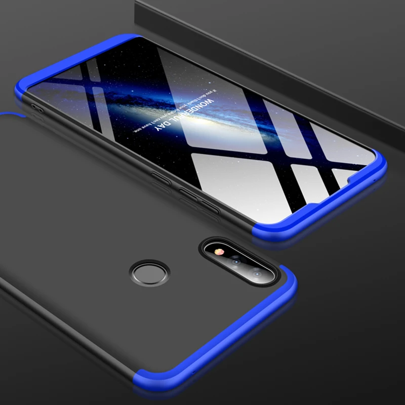 Чехол GKK для Asus Zenfone Max Pro M2 ZB631KL 3 в 1 Защитный матовый жесткий чехол из