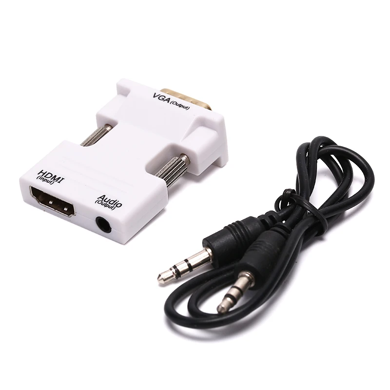 VGA к HDMI адаптер Full HD 1080P Аудио Видео Конвертер ноутбук от ПК к ТВ AV HDTV