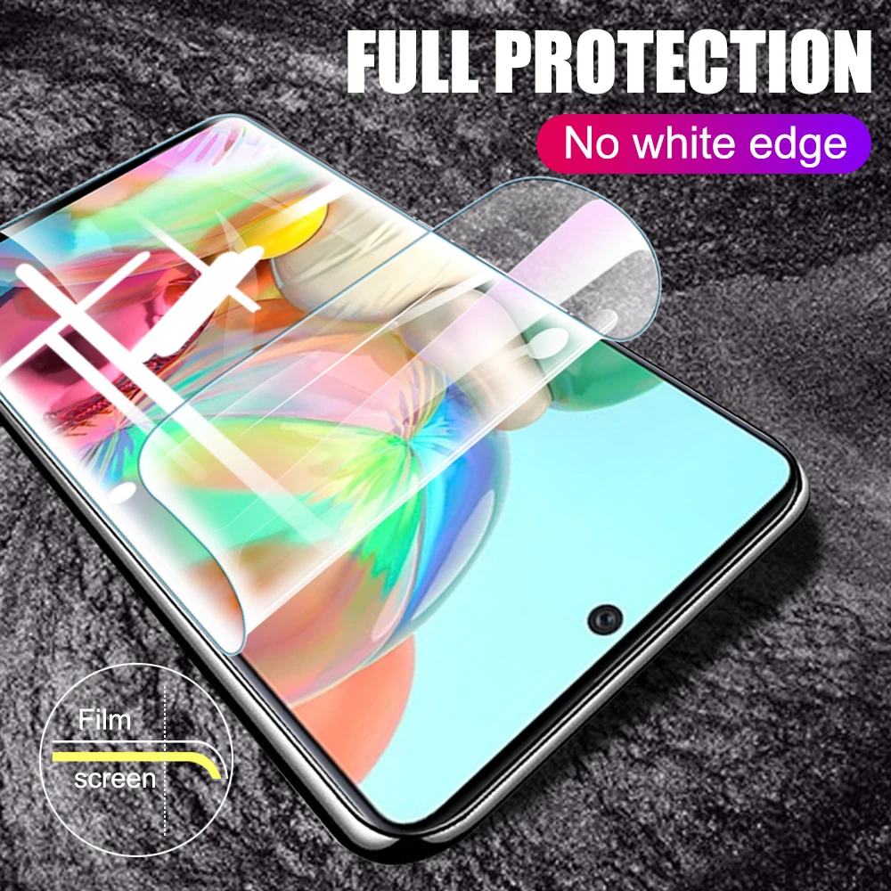 iphone screen protector 1-3PCS Hydrogel Film For Samsung Galaxy A51 A71 4G/5G A31 A21 A21S A11 Screen Protector Water Gel Protective Film Camera Glass mobile protector