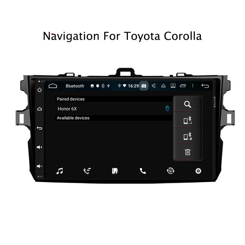 Best 9" 4G RAM 32G ROM Octa Core Android 9.0 Car GPS For Toyota Corolla 2007 2008 2009 2010 2011-2013 6