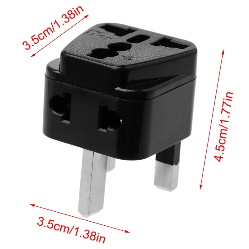 Универсальный Великобритании в Великобритании британский штекер переменного тока Путешествия адаптер питания вилка конвертер ABS