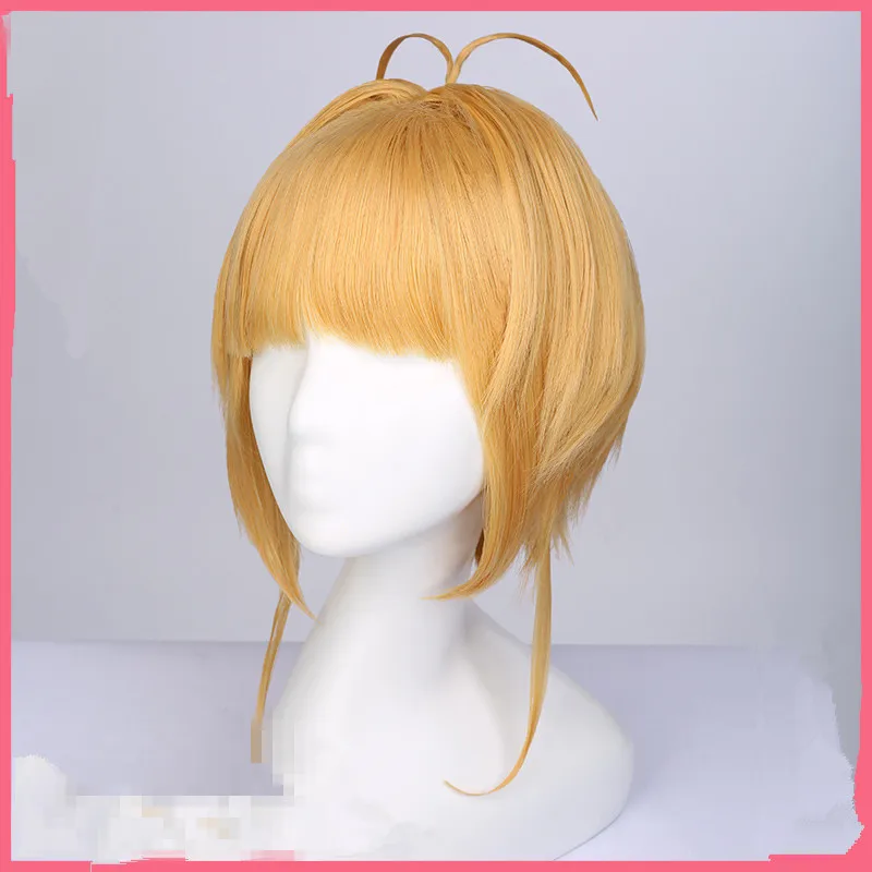 wig Карнавальный костюм SAKURA KINOMOTO SAKURA Snow Wing, SAKURA, платье лолиты, белые женские наряды, рождественский подарок для девочки - Цвет: wig