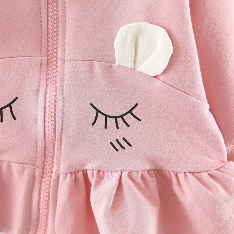 Детские пальто; Одежда для новорожденных девочек; осеннее пальто с капюшоном с рисунком кота; Одежда для младенцев; одежда для маленьких девочек; 0-3Y