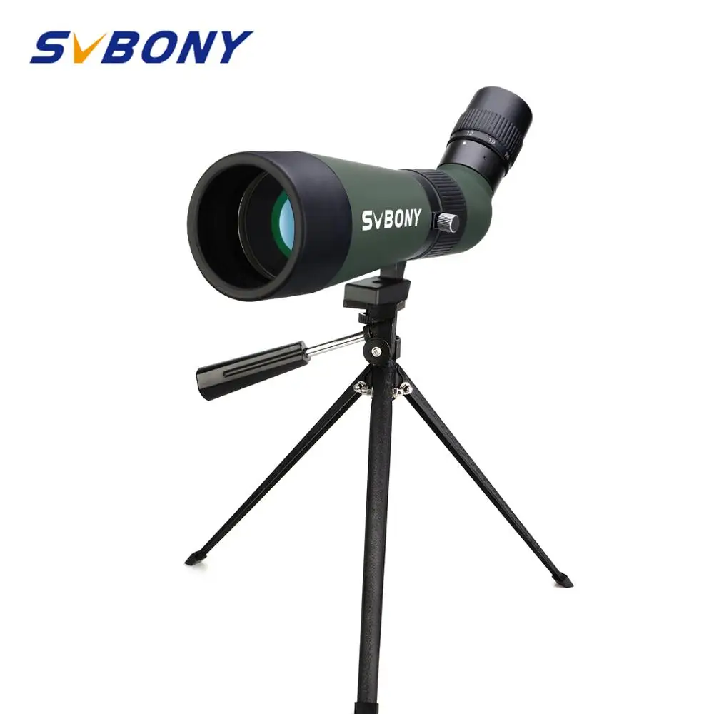 SVBONY SV404 12-26x60 Оптическая Труба с зумом BK7 с многослойным покрытием Оптика Объектив телескоп Охота Стрельба Монокуляр w/настольный штатив