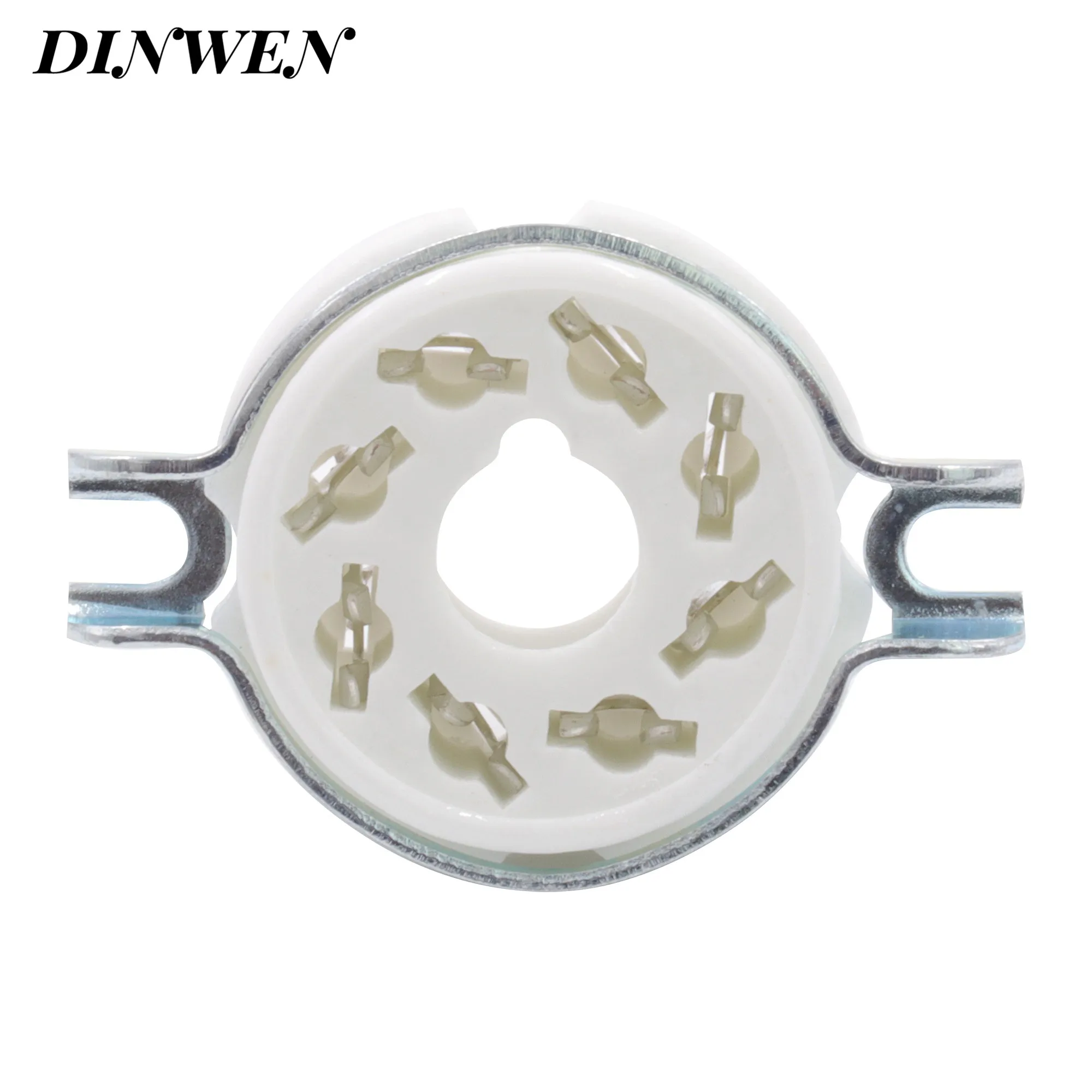 10PCS Chassis Montieren 8 Pin K8A Octal Keramik Rohr Steckdosen für KT88 KT66 6SN7 5AR4 GZ34 5881 6V6 5U 4G 6550 6J7 6SJ7 – Detail 5