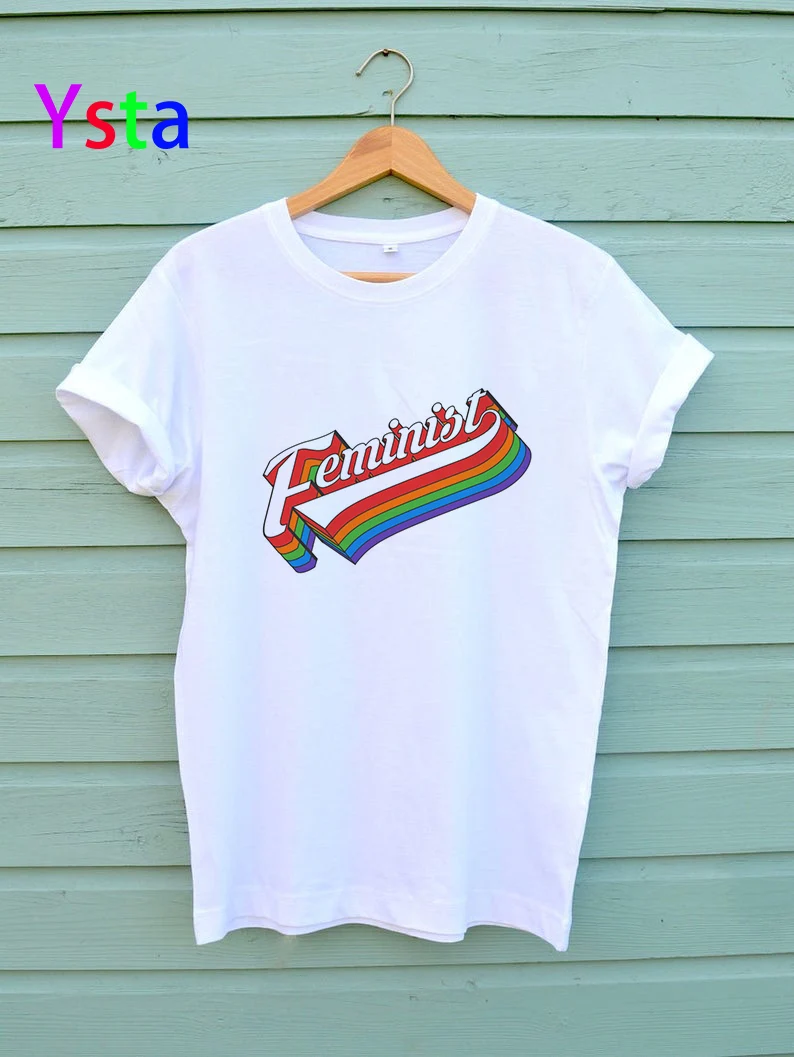 

Empowered Women Feminists fashion personality t shirt women print Girl Power SPICE letters Cotton Short Sleeve Tee Tops Female