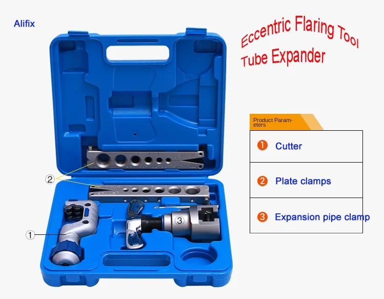 

New arrival VFT-808-MIS Eccentric Flaring Tool for Refrigeration Contain tube cutter Refrigeration repair tools