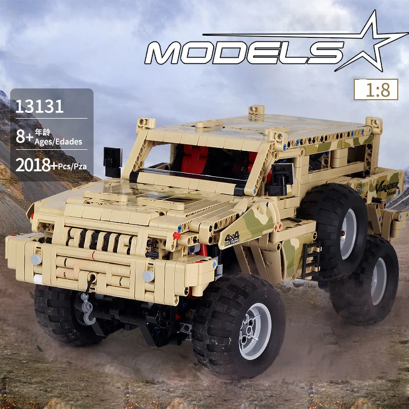 

technics 1:8 scale 2.4Ghz radio remote control Para mounts ORV Raider building block Off-road vehicle app rc car toys bricks