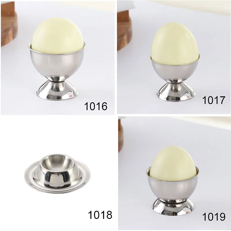 Egg Cup Egg Tray Stainless Steel Soft Boiled Cups Holder Stand Dishwasher Safe Tools Kitchen Tools Gadgets