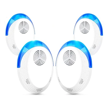

4 Pack Ultrasonic Pest Repeller Electronic Pest Repellent Plug in Pest Control Repellent for Mosquito Rats