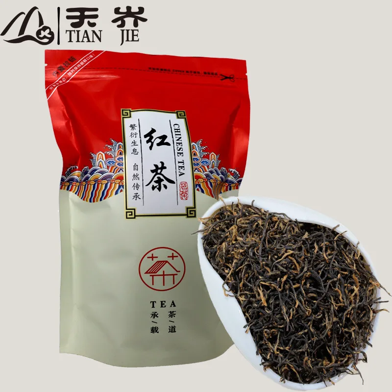 Китайский черный чай Wuyi Jin Jun Mei, 250 г, красный чай для похудения, забота о здоровье