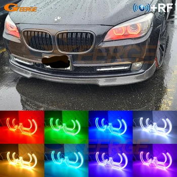 

For BMW F01 F02 F03 F04 730d 740d 740i 750i 760i 2008-2012 RF remote Bluetooth Multi-Color DTM Style RGB LED Angel Eyes kit