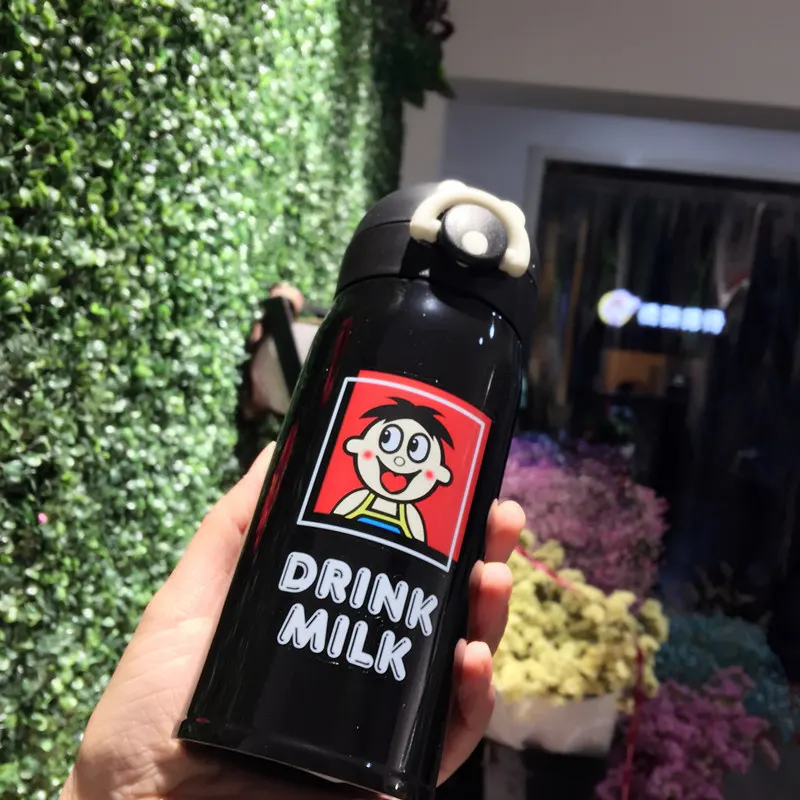 

Wang Zi Insulated Cup Men And Women Students Simple Portable Korean-style Fresh Literature And Art Cute Cool Water Cup New Year